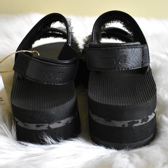 Teva | Shoes | Teva Flatform Ceres Double Diamond Black | Poshmark